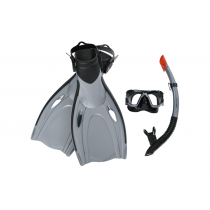 Bestway Inspira Pro Mask Snorkel and Fins Set L/XL Grey