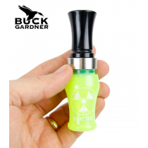 Buck Gardner Acrylic Reactor Double Reed Duck Call Green Pearl/Black