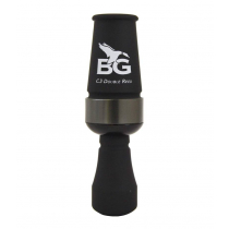Buck Gardner C3 Double Reed Polycarbonate Duck Call Black Touch