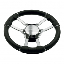 Gussi Italia Steering Wheel Malera Three Spoke Gussi Steering Wheel Malera Polished