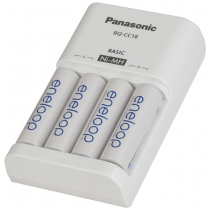 Panasonic Ni-MH Battery Charger with 4 Eneloop AA Batteries