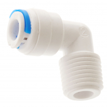 Seaflo 21F003 Tube Right Angle Fitting with O-ring Pump Connector 3/8 x 1/4in