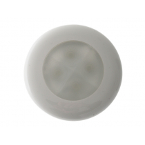 Hella Marine White LED Soft Light Round Courtesy Lamp White Plastic Rim 24v