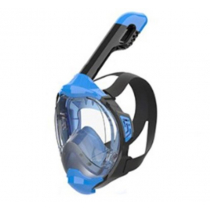 AquaMonde Full Face Snorkel Mask L/XL Black/Blue