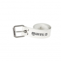 Mares Elastic Dive Belt with SS Marseillaise Buckle White