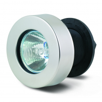 BEP Flat Lens Flush Mount Docking Light with Stainless Steel Frame