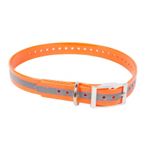 Outdoor Outfitters Dog Collar Hi Viz Orange with Reflector Strip 600mm