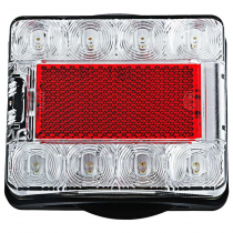 Hella Marine Square Compact LED Submersible Trailer Light 12/24V Rear Position/Stop/Indicator