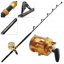 TiCA 80WTS Kilwell Fully Rollered 2-Speed Big Game Combo 5ft 6in 37kg 1pc