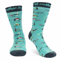 Lavley ID Rather Be Fly Fishing Socks