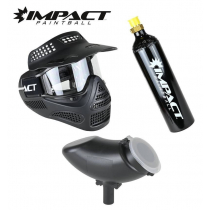 Impact 200 Single Lens Mask Paintball Accessory Package