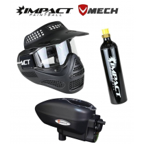 Impact V Mech M1 Single Lens Mask Paintball Accessory Package