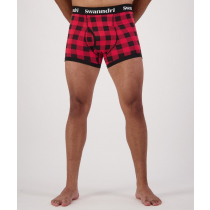 Swanndri SS24 Cotton Mens Underwear Red/Black Check