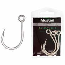 Mustad 10121NP In-Line Jig Hooks 8/0 Qty 3