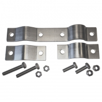 AC Antennas N115F-SET Stainless Clamp for Side Mast Mounting - KUM Series