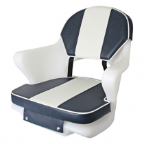 Hi-Tech Upholstery for Cruiser Boat Seat Navy/White