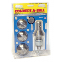 Convert-A-Ball 1in 3 Ball Tow Ball Kit Stainless Steel Tow Ball Kit
