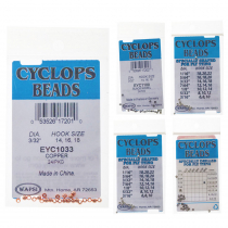 Cyclops Brass Beads for Fly Tying 3/32in Qty 24