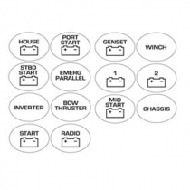 BEP Battery Switch Labels