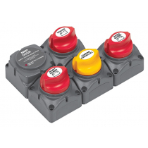 BEP Battery Distribution Cluster For Twin Inboard Engine with Three Battery Banks