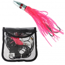 Tuna Bungee Pack Rigged with Pink Hex Head Lure