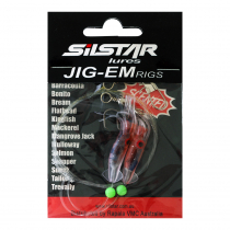 Silstar Jig-em Squid Flasher Rig 5cm Blue/Orange
