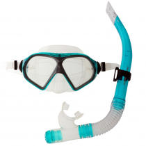 Mirage Freedom Silicone Dive Mask and Snorkel Set Green