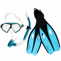 Mirage Challenge Adult Snorkeling Set XL Blue