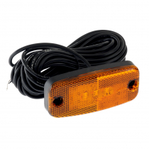 Trojan Trailer Multi Volt LED Marker Light Amber 110x50mm