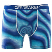Icebreaker Mens Merino Anatomica Boxers Cobalt/Capri/Stripe 2XL
