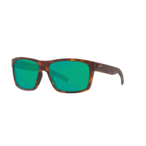 Costa Slack Tide Green Mirror 580G Polarized Sunglasses Matte Tortoise