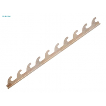 Wall Mount Plywood Rod Rack Set - 10 Rod