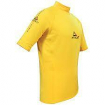 Adrenalin 2P Thermal Mens Short Sleeve Rash Vest Yellow