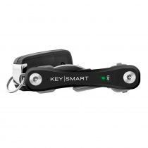 KeySmart Pro Key Holder with Tile Smart Location Tracking Black