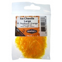 Semperfli Ice Chenille Large 15mm Fluoro Sunburst Orange