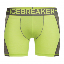 Icebreaker Mens Merino Hybrid Anatomica Zone Boxers Citron/Metal L