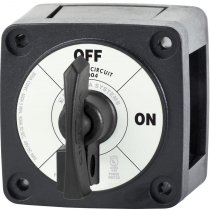 Blue Sea M-Series Battery Switch On/Off Black with Locking Key