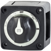Blue Sea M-Series Battery Switch On/Off Black with Knob