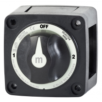 Blue Sea M-Series Battery Switch On/Off/On with Knob Black