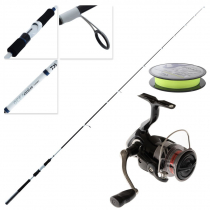 Daiwa RX LT 3000 Exceler Oceano Soft Bait Spin Combo with Braid 7ft 10in 4-8kg 2pc
