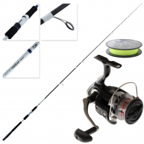 Daiwa RX LT 4000 Exceler Oceano Soft Bait Spin Combo with Braid 7ft 6in 5-9kg 2pc