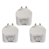 USB Wall Charger AC Mains 5VDC/550mA Pack of 3