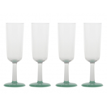 Marc Newson Unbreakable Glow in the Dark Flute Glass Set of 4