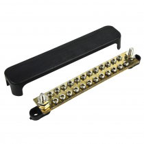 BEP 24-Way Bus Bar with 2 Input Studs and Cover 150A