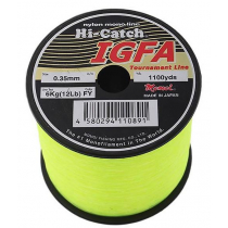 Momoi Hi-Catch IGFA Tournament Line 1/4lb 750m 8kg Fluoro Yellow