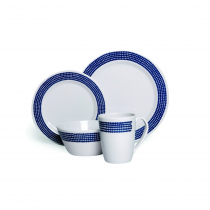 Campfire Melamine 16-Piece Dinner Set Blue Moon