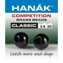 HANAK Competition CLASSIC FLOU Brass Beads Qty 10 Black
