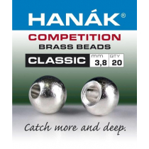 HANAK Competition CLASSIC Brass Beads Qty 10 Silver