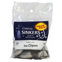 Starfish Clip-On Swivel Sinkers Value Pack