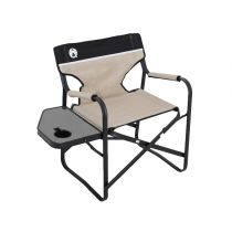Coleman Directors Plus Chair with Side Table - Steel